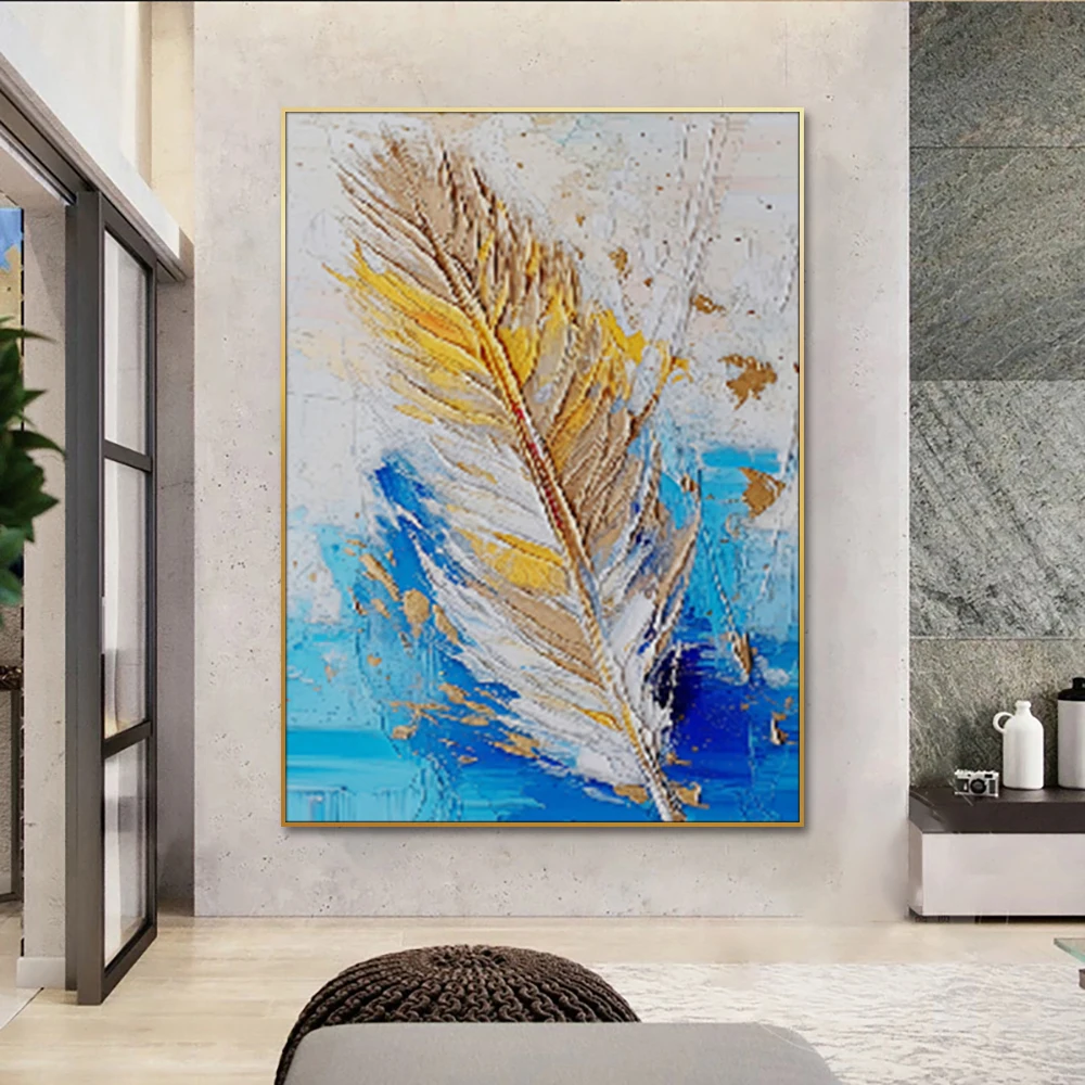 Huamiao Hand Made Canvas Oil Paintings For Living Roo Wall Art Texture Abstract Hand Painted Painting