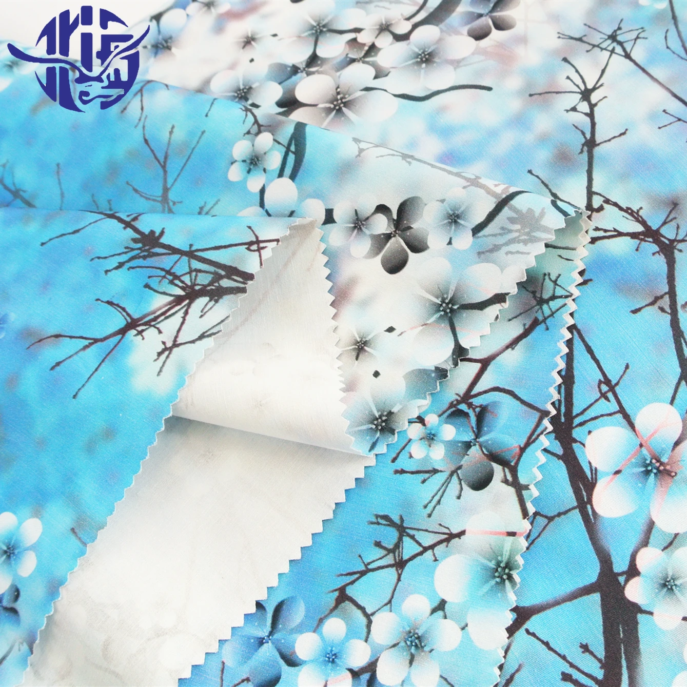 
OEM accept order with pattern tshirt printing cotton sanding gauze card gerige fabric 