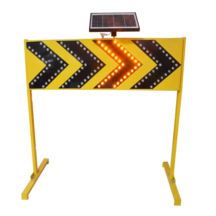 solar powered LED traffic sign board light road led traffic Arrow sign