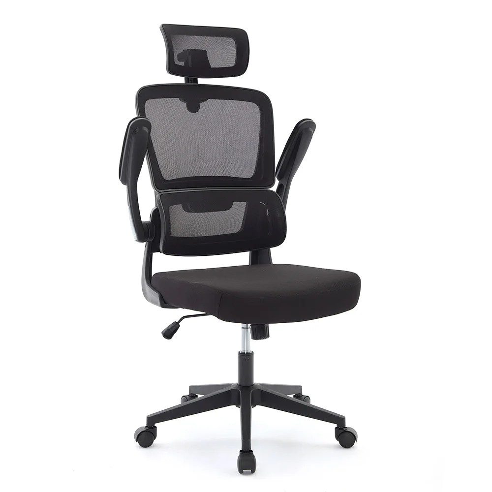 Luxury Modern Minimalistic Ergonomic With Lumbar Support Comfortable High Back Mesh Office Chair With Headrest