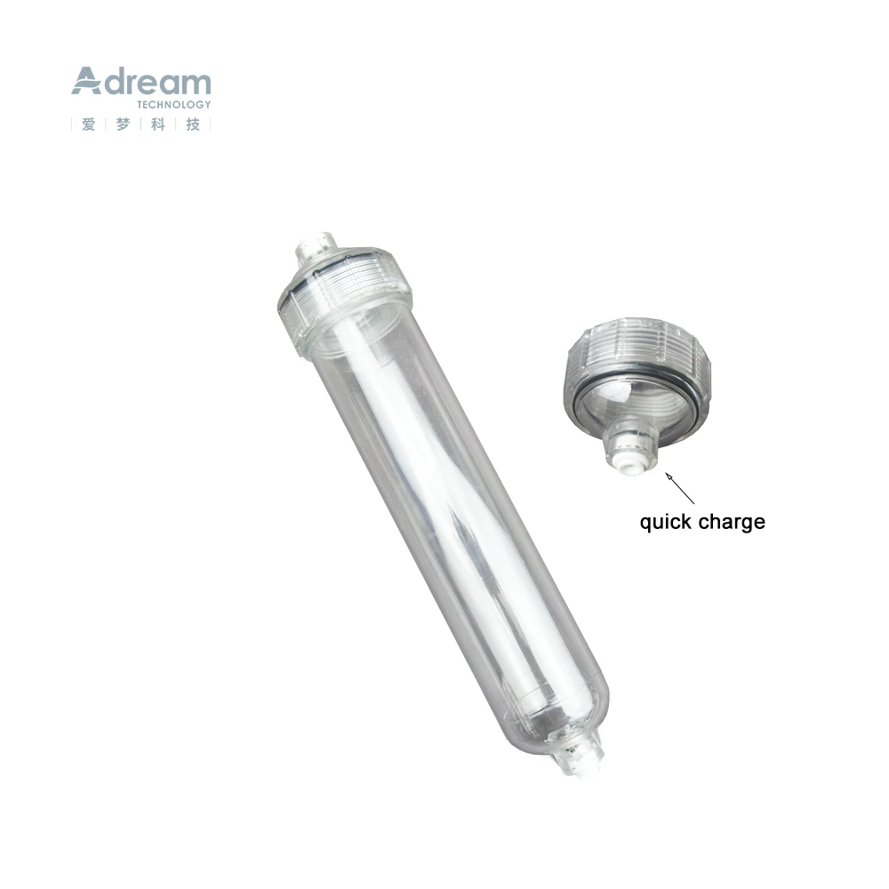 Refillable 10 inch Clear Filter Cartridge   Alkaline/Resin/Mineral Filter