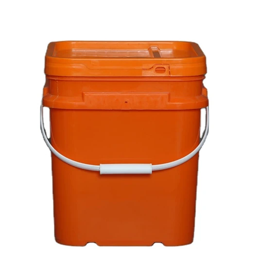 Painting Customized 20l Plastic Paint Square Pails With Lids And Handles For Food Packing