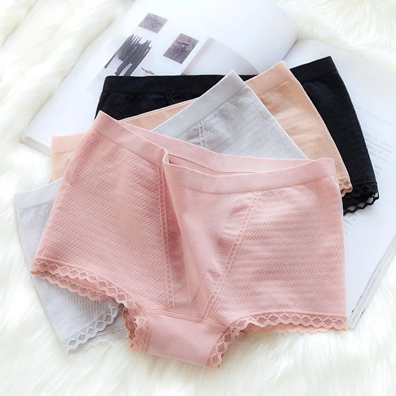 
Women Girls Comfortable Elastic Boxer Shorts Modal Seamless Underwear For Yong Ladies 