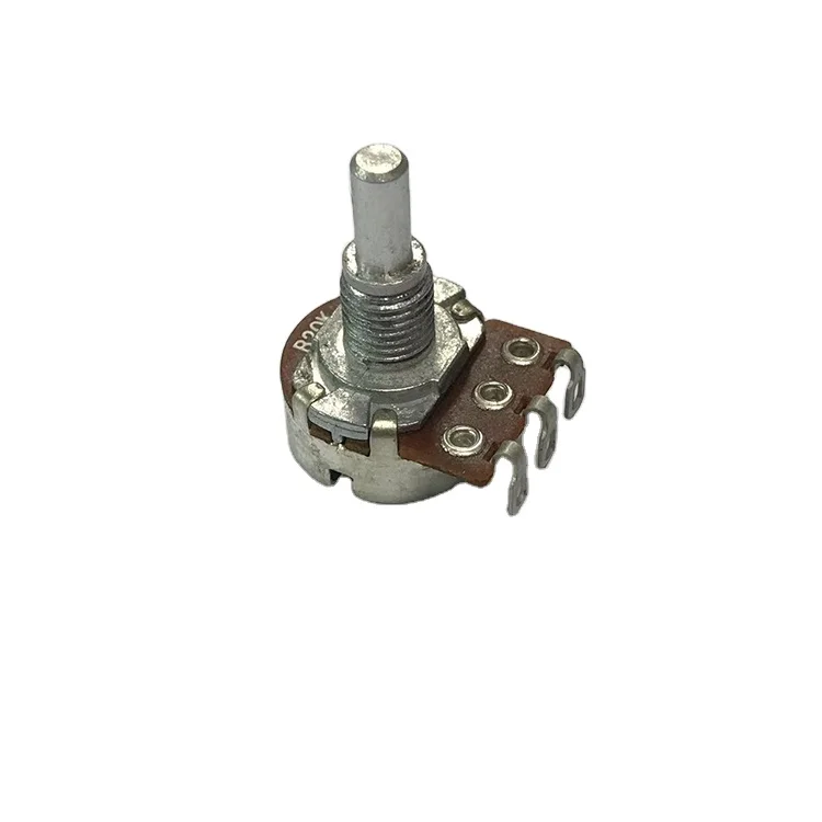 Wh161SN-2B  Rotary potentiometer metal axis carbon film potentiometer b5k 16MM