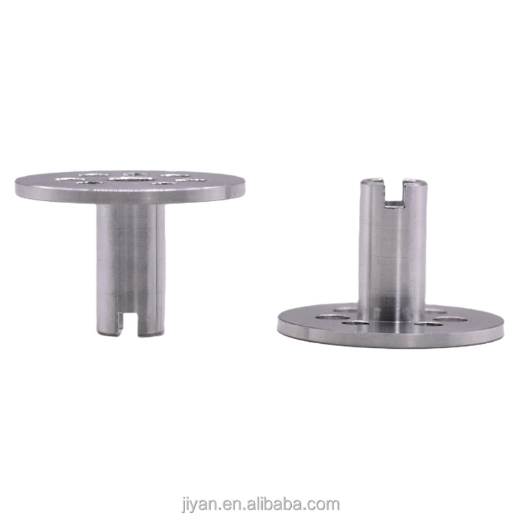 Custom Precision Stainless Steel Perforated Disk With Cylinder Mount