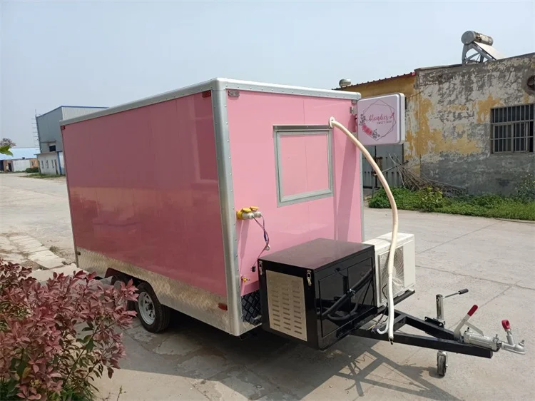Modern Design Mobile Kitchen Food Cart Trailer Van Hot dog cart Ice Cream Cart Food Truck For Sale