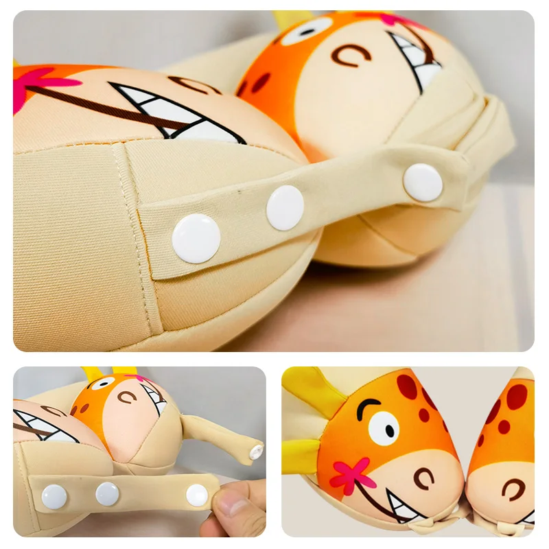 Wholesale Customized  Kids Children Neck Pillow Headrest U-shape Soft Travel Neck Protection Support Airplane Camping Car Pillow