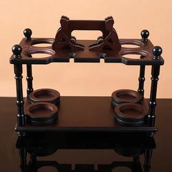 Wood Wine Glass Bottle Tree Rack Stand Holder