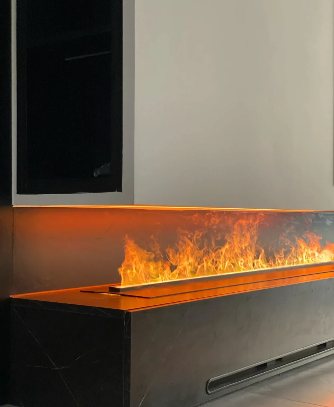 304 stainless steel electric wall mounted fireplace 3d steam fireplace manufacturer indoor decorative water vapor fireplace