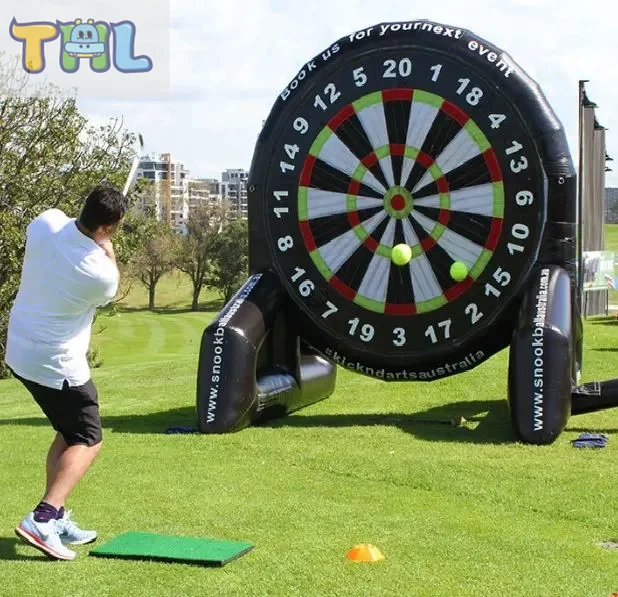 Giant Foot Darts Inflatable Game Shooting Football Velcro Wall Fun Sports