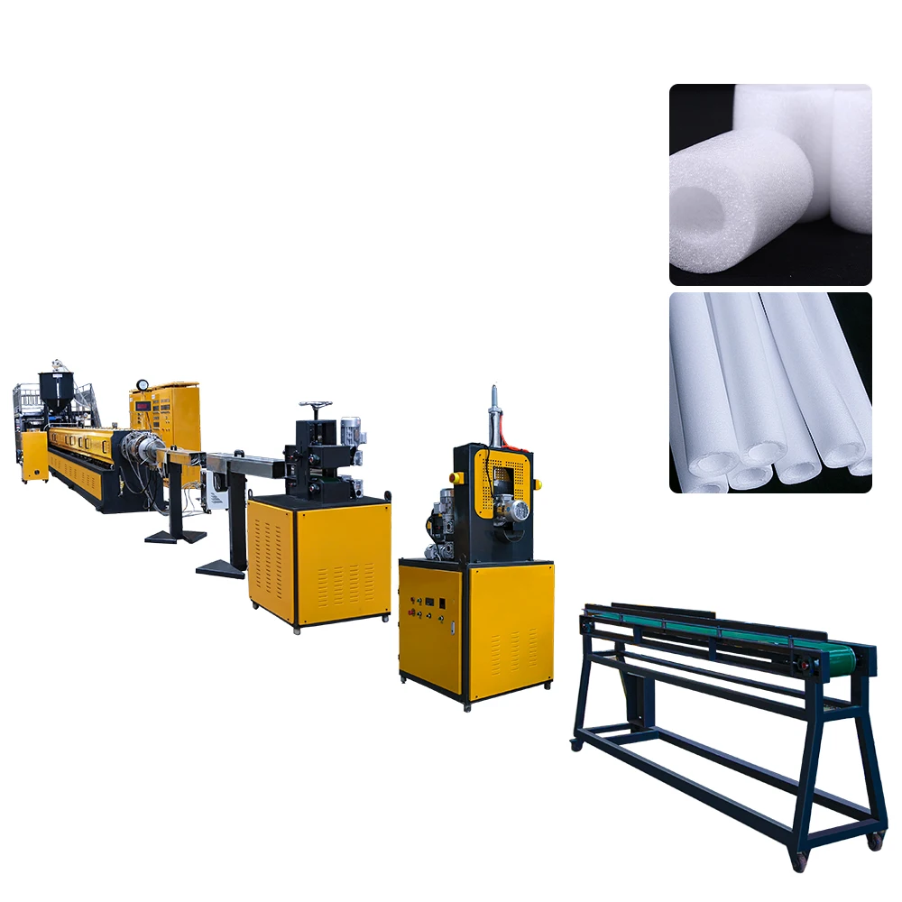 Машина для экструзии шлангов из вспенивающего материала, линия по производству труб из пенопласта, машина для резки экструдера из ПЭ труб