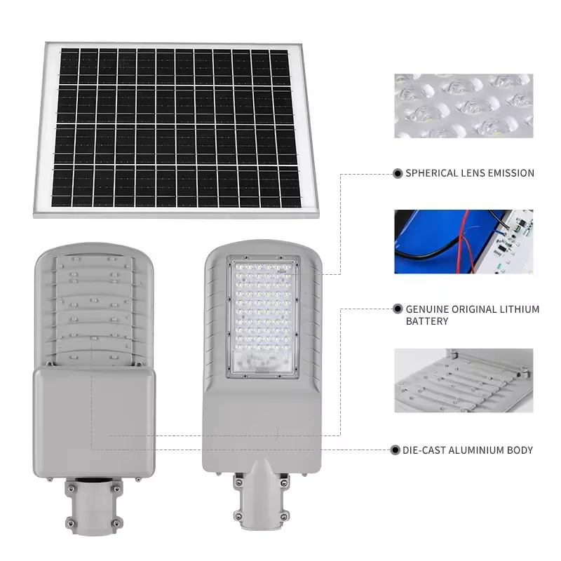 Original 200W 300W 500W ip65 waterproof battery and control systeme for solar street light all in one pole solar street lights