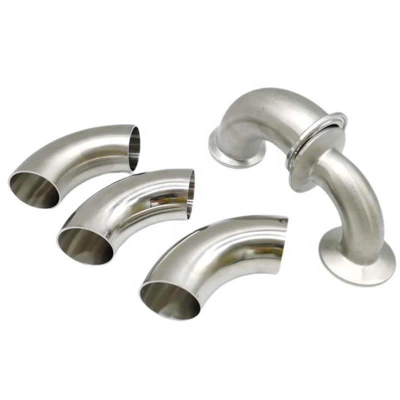 3A DIN ISO SS304 316L 90degree ELBOWS TRI CLAMP 90DEGREE Stainless Steel Elbows