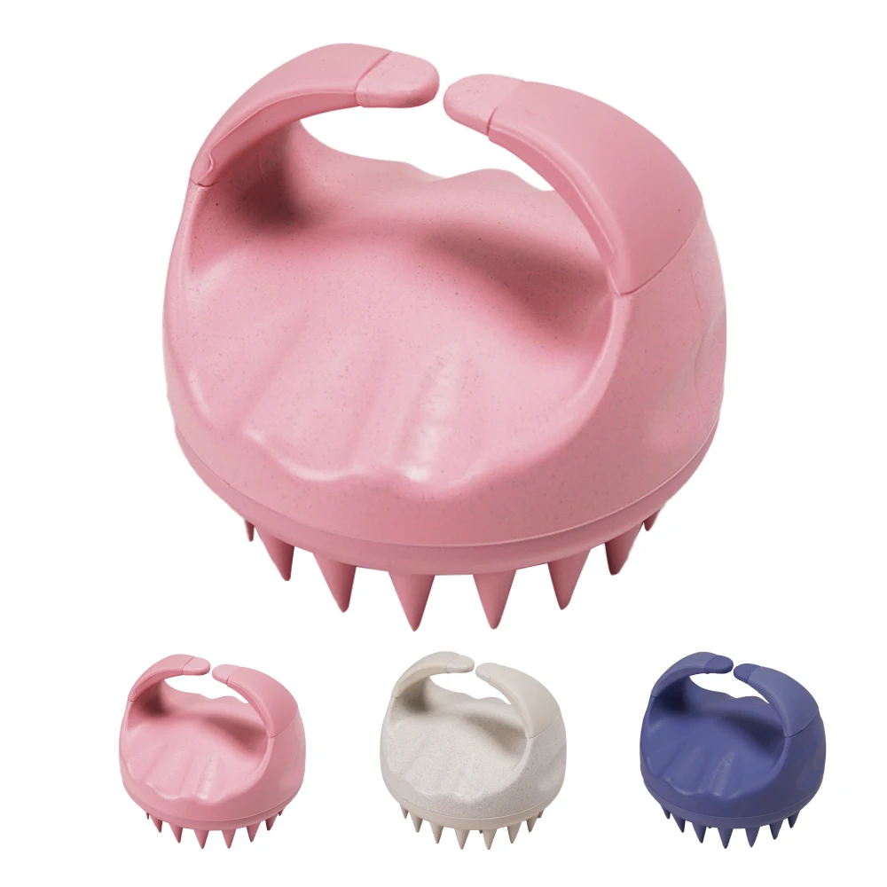 Custom LOGO/Color Salon Hair Care Accessory Silicone Scalp Scrubber Massage Hair Brush Shampoo Brush Scalp Massager