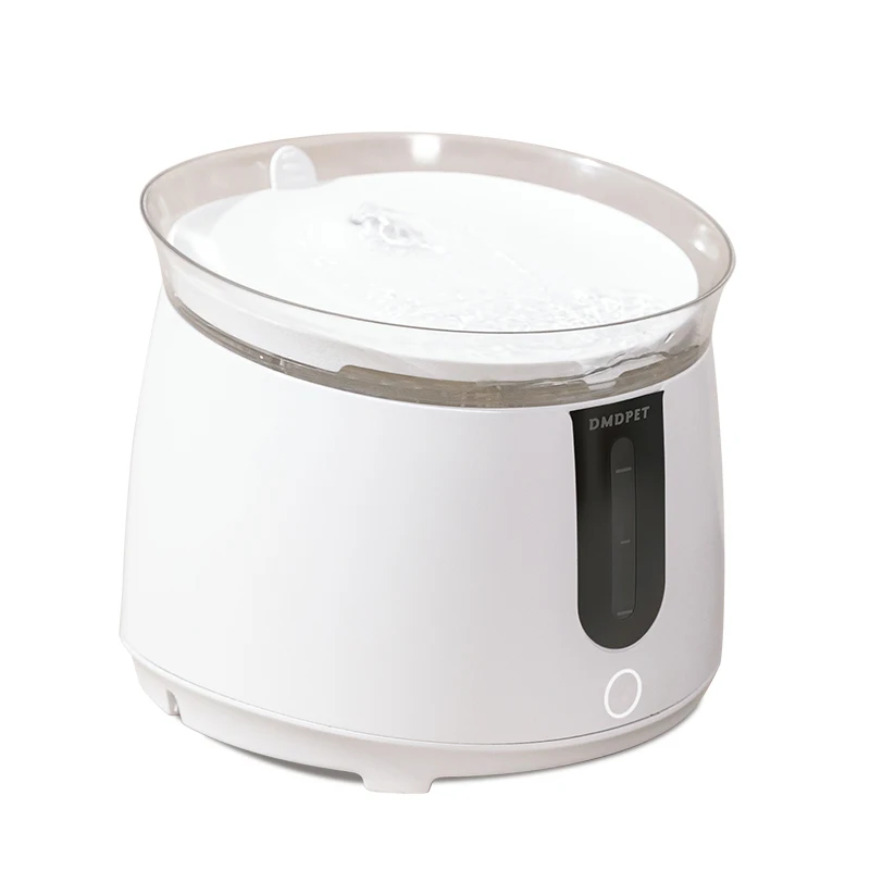 Luxury Slanted Design Dual Power USB Adapter Battery Smart Pet Drinking Bowl Intelligent Pump Cat Drinking Fountain for Cats ABS
