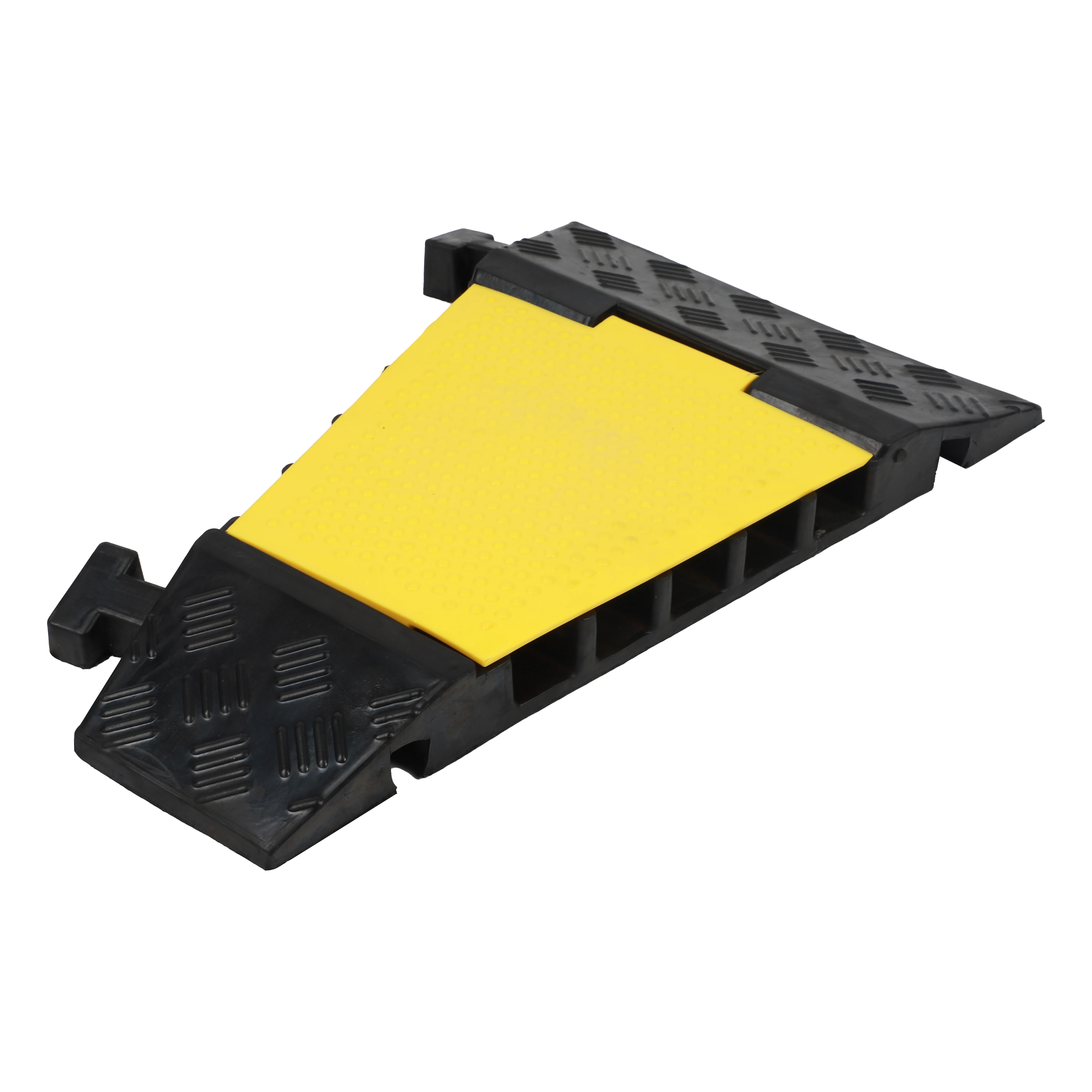 Heavy duty 5 channel wire hose cord pvc protective cover rubber speed hump protection ramp Cable guards cable protector