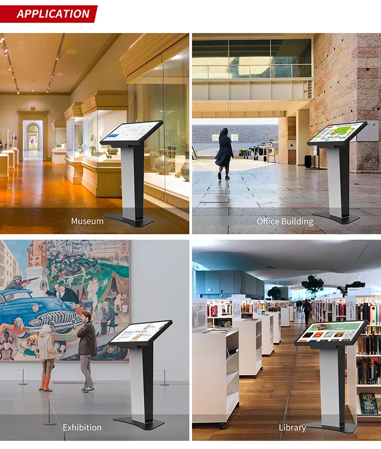 32 inch Android indoor interactive touch screen stand information kiosk