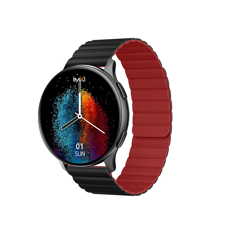 New IMIKI KW66pro Smart Watch 1.43AMOLED Display 22 mm BT Calling 100+ Sports Modes IP68 Fashion Business Modeling Metal Case