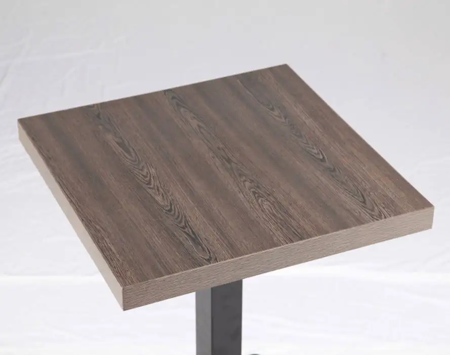Simple Design Melamine Table Dining Room Furniture Solid Wood Dining Table Square Restaurant Tables