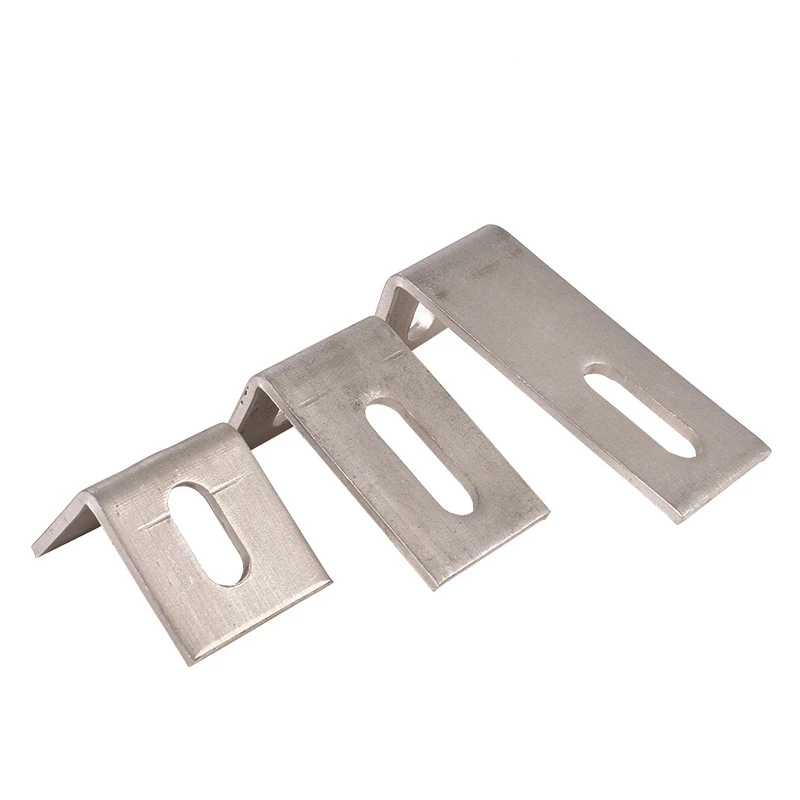 Curved Stone Dry Hanging Accessories Wall Marble Stainless Steel Buckle Bracket