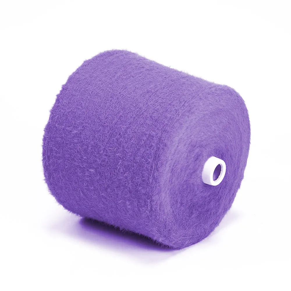 Hot sale 100% Nylon 0.9cm curly raw white in hank yarn for sock yarn for coat