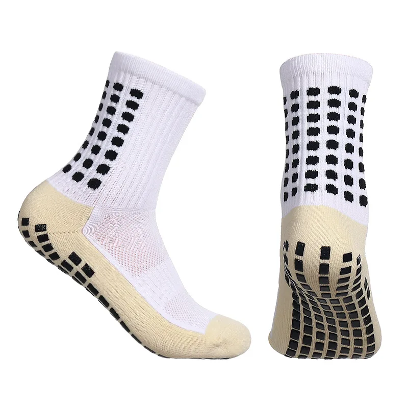 Custom Made Socks High Quality Running Cycle Athletic Socks Football Anti Slip Grip Soccer Men Sports Socks