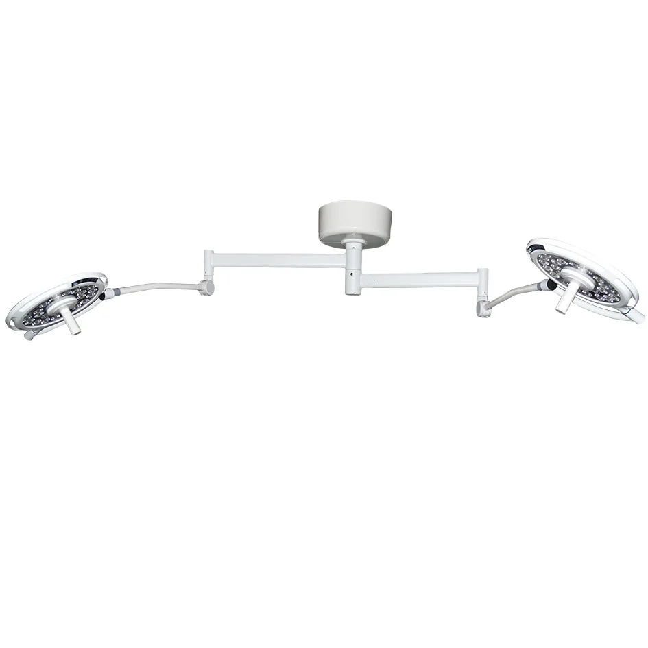 CE&ISO approved Double  dome ceiling mounted  led operating lamp for theatre,medical examination light for General Surgery