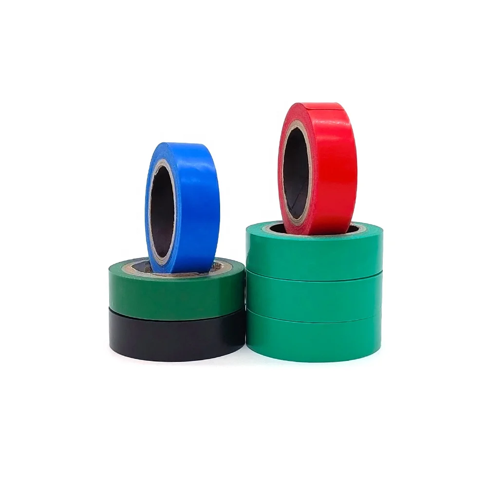 cinta aislante PVC electrical tape vinyl multiple colors high voltage waterproof electrical insulation tape for all weather