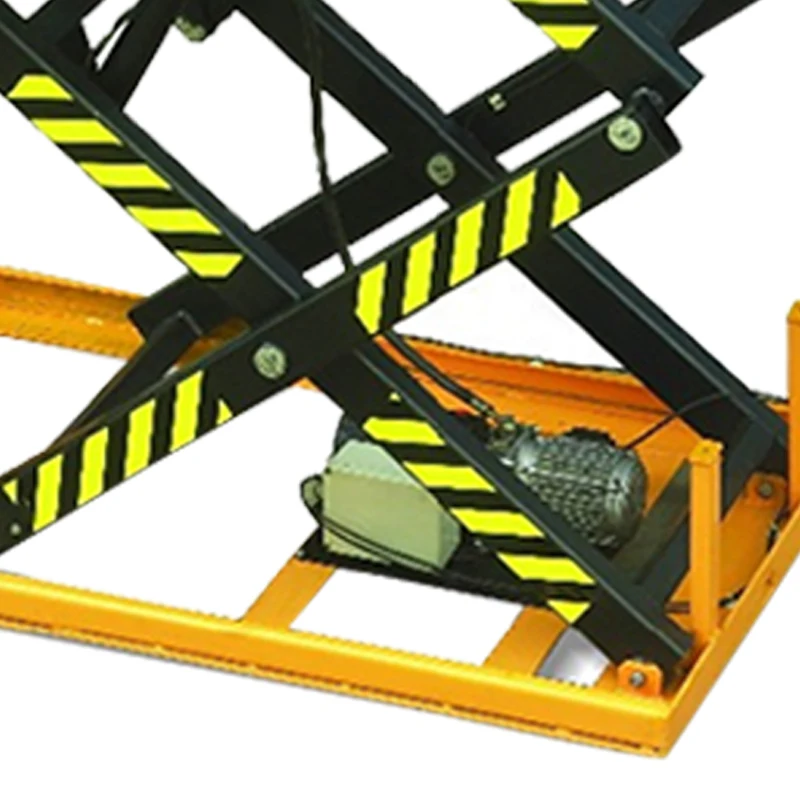 mingfeng 3m electric fixed three scissor lift table 1000kg 2000kg capacity hydraulic lift platform