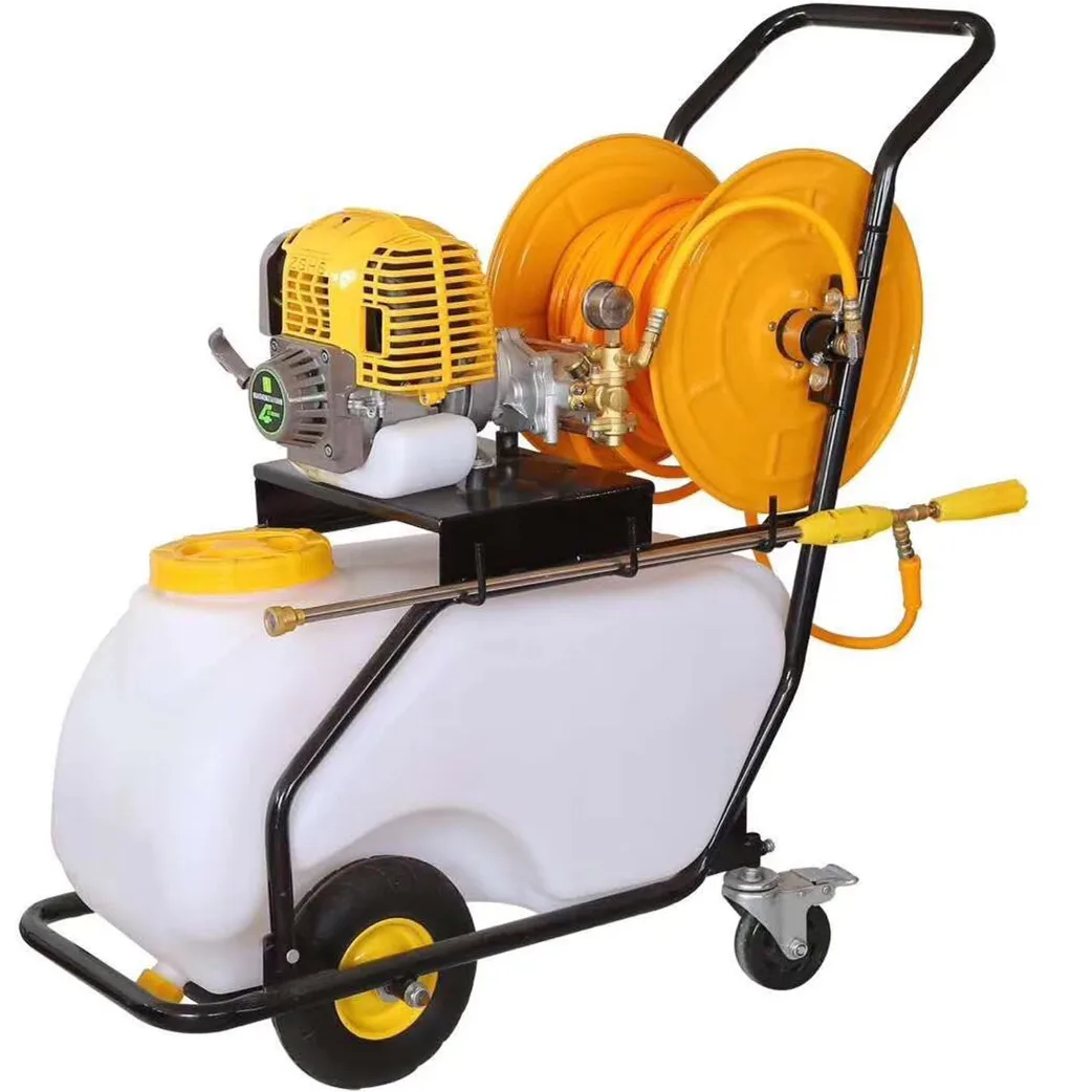 Hand propelled pesticide sprayer High pressure agricultural gasoline engine spray Multi function pesticide sprayer