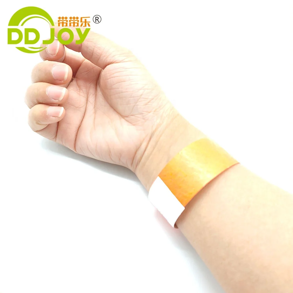 Cheap entry event Ticket 3/4 inch sheet tyvek wrist band / Wristbands , paper bracelet