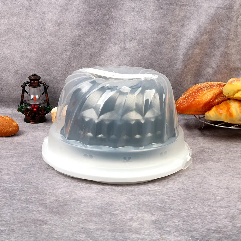 New arrival nonstick carbon steel bundform pan with plastic cover