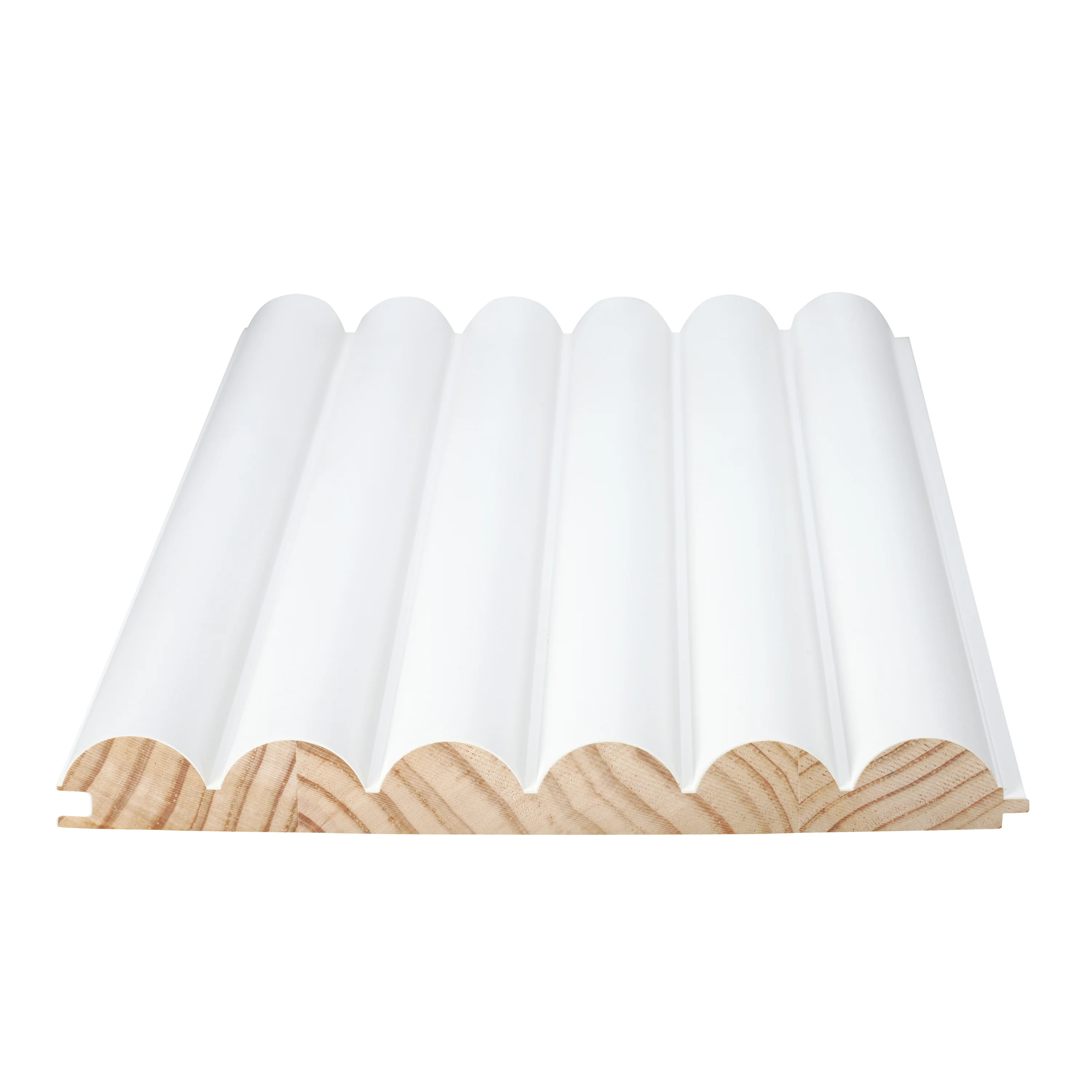 High Quality White Primer Veneer Fluted Flexible Wall Panel Interior Decoration Modern Design Sound-Absorbing Living Room Hotel