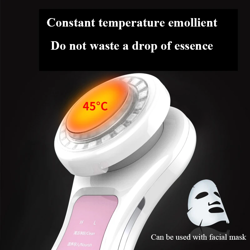 Ph led литий-ионный холодный и горячий теплый по уходу за кожей лица дома face beauty ток микро ручной ультразвуковой ems Гальваническая массажер