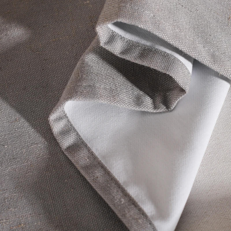 Solid Woven Waterproof Poly-linen Christmas Dining Table Runners for Dinning Room Decoration