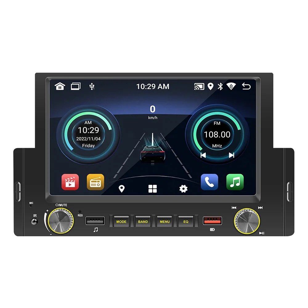 Автомобильный Dvd-плеер 6 2 дюймов сенсорный экран 4/5 г Wi-Fi 5 1 android 13