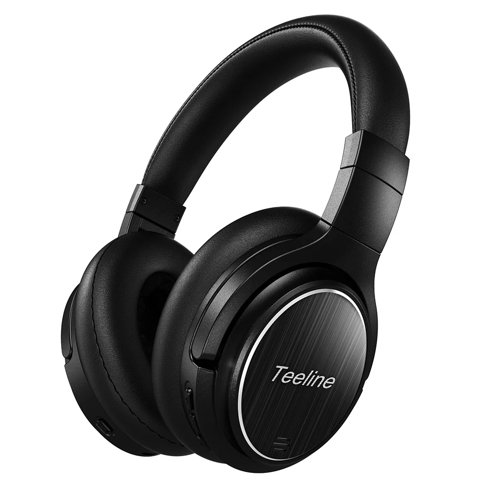 Over Ear ANC Headphones Wireless Headphones with CVC 6.0 Mic 50 Hours Playtime for Travel, Work