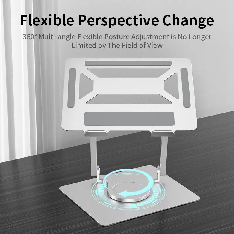 Linkway Computer Mount Bracket 360 Degree Magnetic Rotatable Adjustable Rotating Laptop Stand For Ipad Macbook Pro