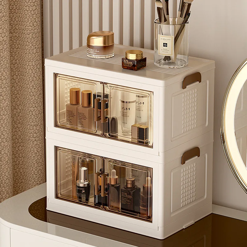 Modern Japandi Design Study Desk Storage Shees Plastic Office Organizer Rectangular Flexible Sundries