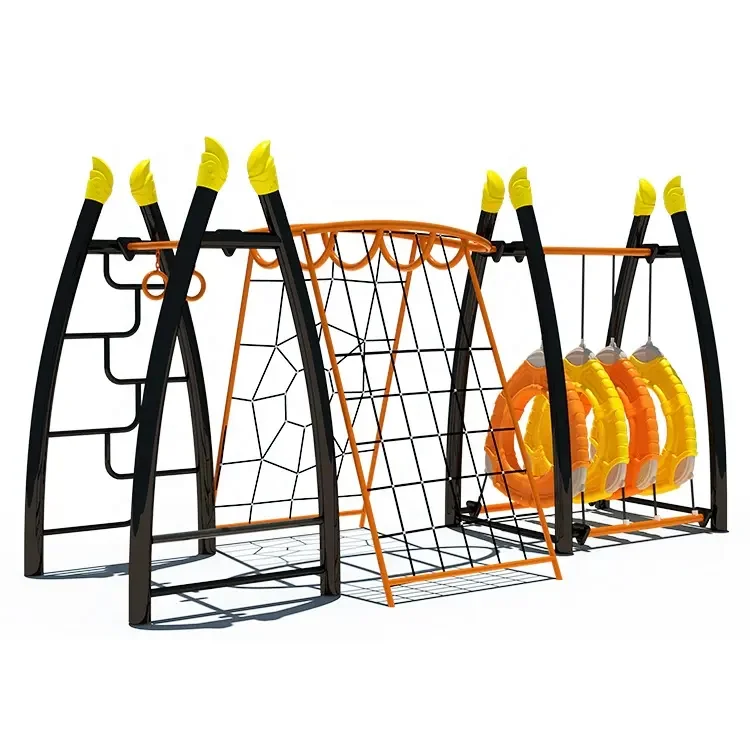 China Supplier Outdoor Climbing Set Children Play Game Amusement Park Ride Outdoor Adventure Playground Equipment