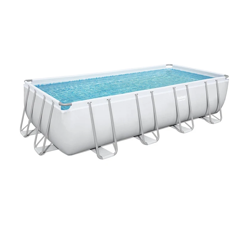 2022 hot sale Easy Set Rectangular large above ground steel pool pvc frame water pool metal frame swimming pool