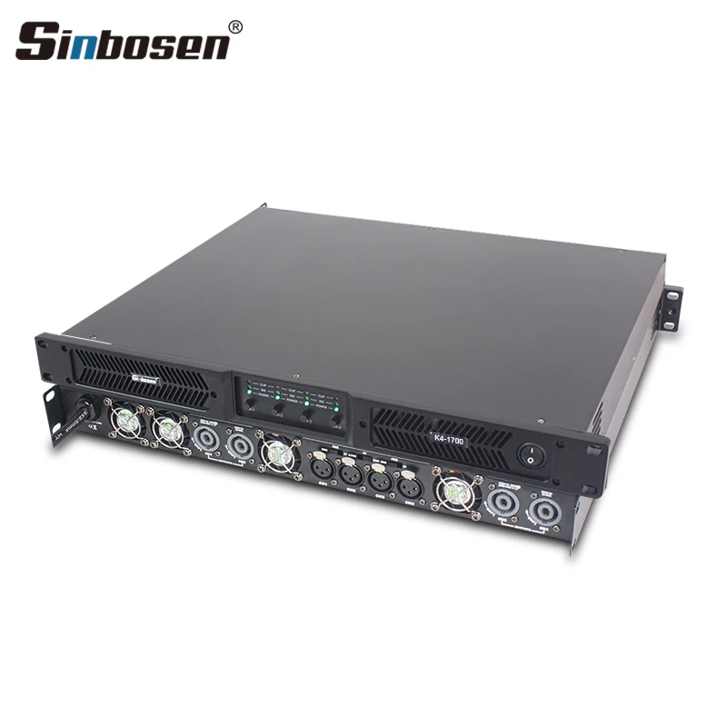 1700 power amplifier 4 channel 1u 2000 watts audio amplifier price