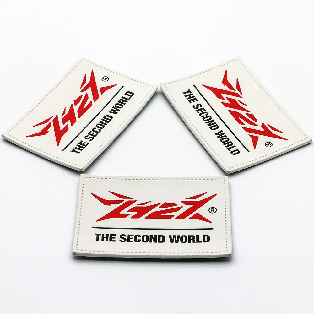 New Made Fashion Style Leather metal Patch Label with Best Design coconut 3d logo embroidery patches