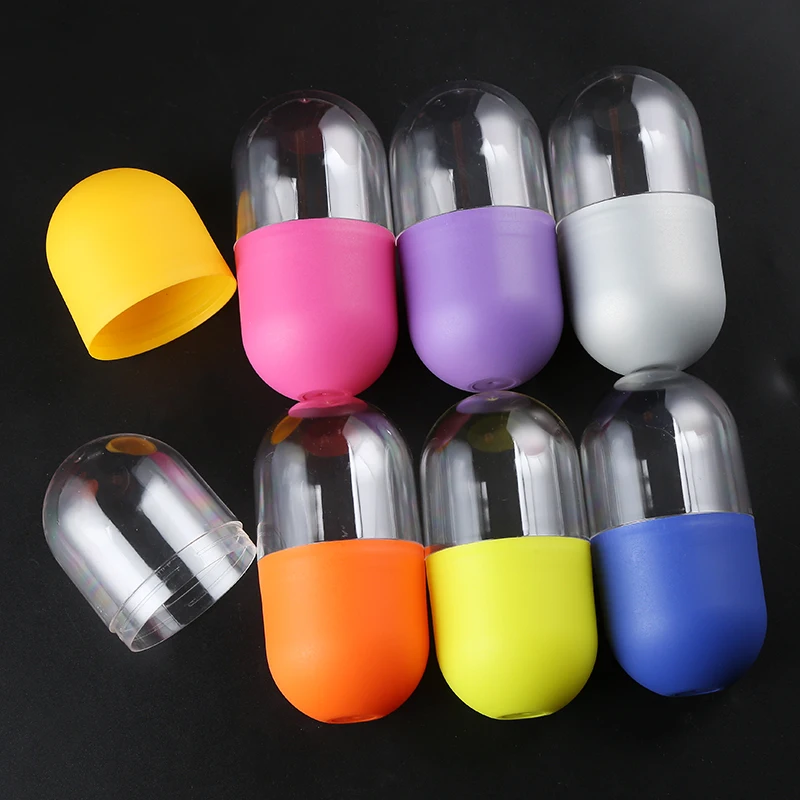 Wholesale Promotion Eco-friendly PP Gashapon 60*120mm Cylinder Shape Empty Plastic Ball Capsule Toys for Vending Machine