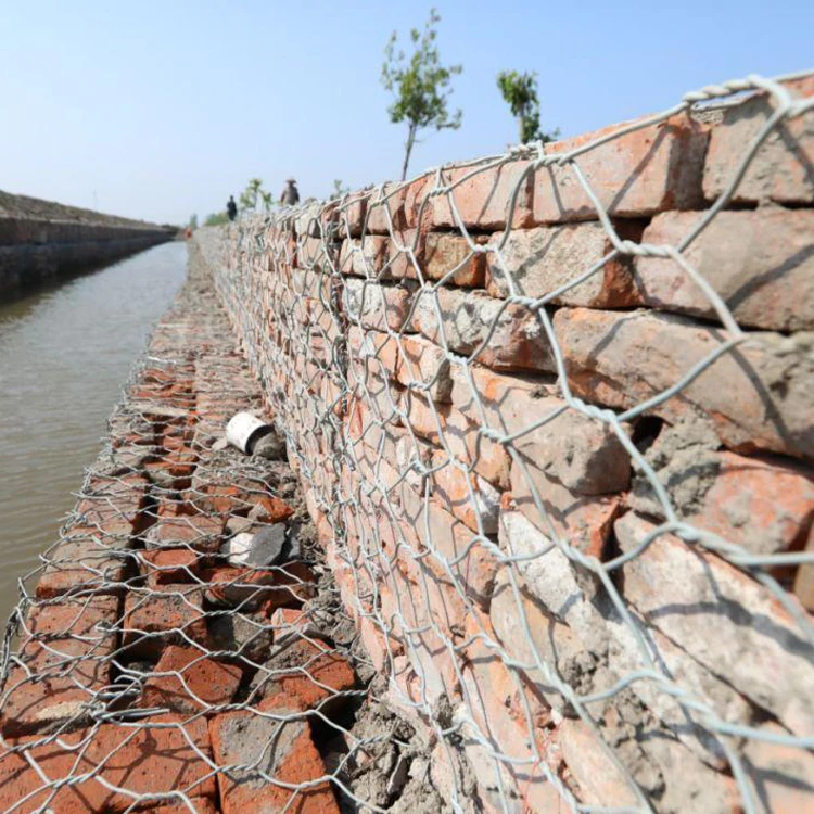 Galvanized gabion mesh/ Gabion basket for antiscouring protection of river and embankment