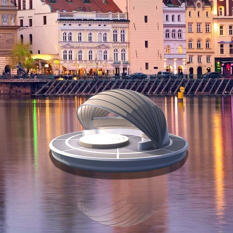 Modern Floating Boat Prefab Small House Water Prefabricated Houseboat Aluminium Alloy Yacht Luxury Boat Aluminum OUTBOARD CN;GUA