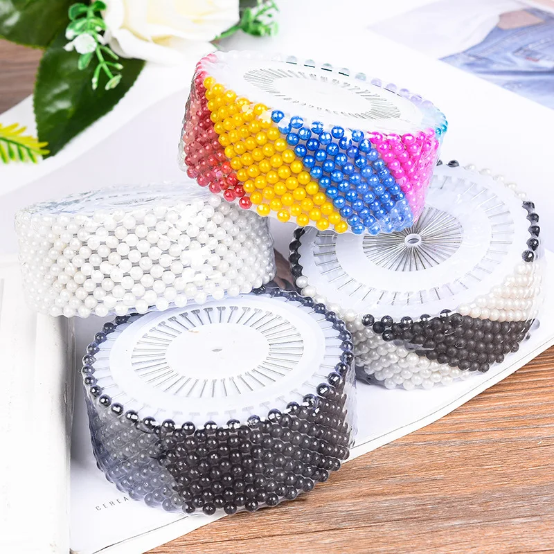 Garment Accessory Sewing Positioning pin pearl Needle Knitting Safety Pin Pearlite Manual Colour Bead Needle