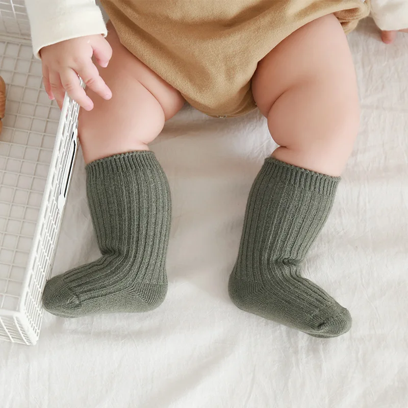 Factory Direct Sale Fuzzy Toddler Children Socks Wholesale Winter New Design Cute Ribbed Infant Baby Socks