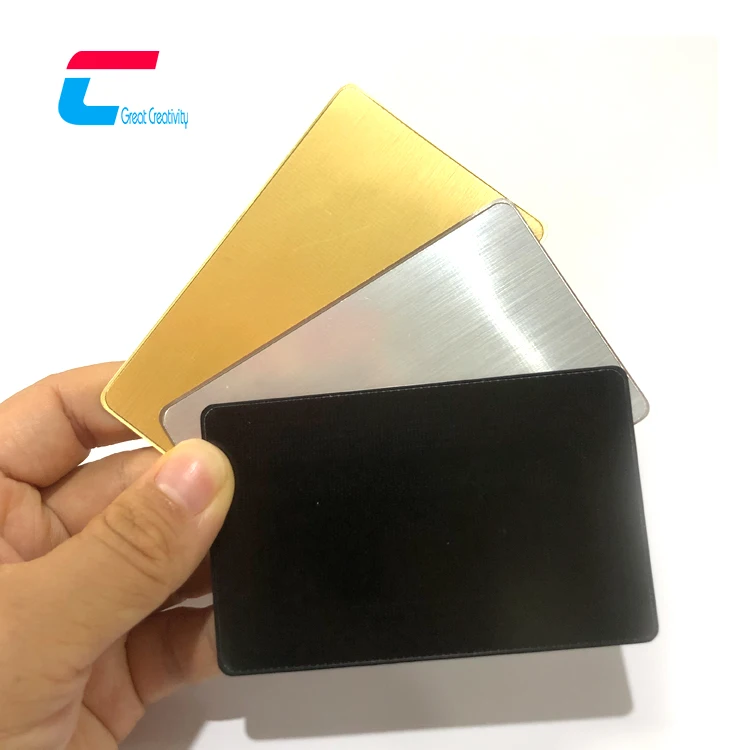 Full Metal NFC Card Black/Silver/Gold NFC Metal Card with Metal Frame