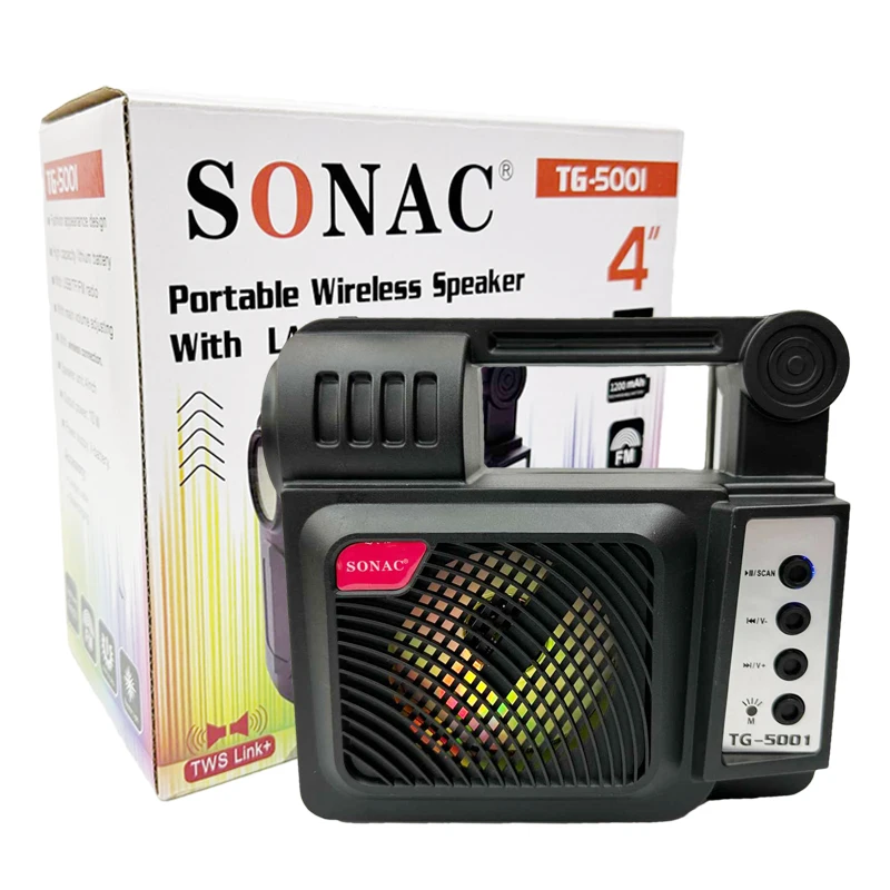 Sonac TG-5001 мини синий зуб мини-динамик с картаой памяти, мини ретро динамик